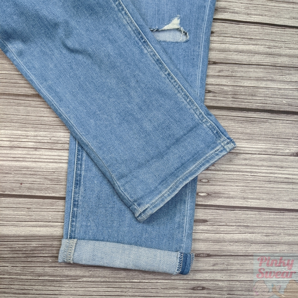 NWT Paige Jeans Size 26 Brigitte Skinny Boyfriend Crop Light Wash - Picture 10 of 12